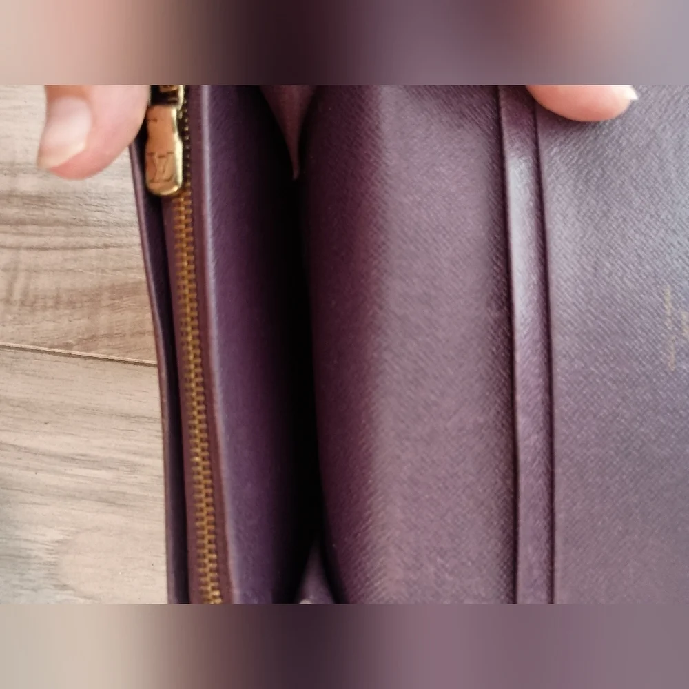 Louis Vuitton EPI Yellow & Purple Leather Tresor Porte-tresor Zip Wallet - Picture 8 of 12